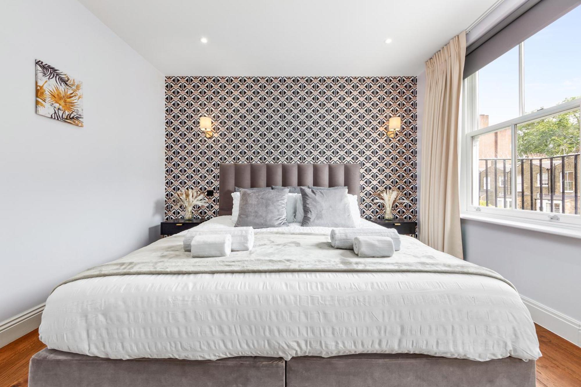 Stylish 2 Bedroom Apartment In Westminster Sleeps 5 With Ac Лондон Экстерьер фото
