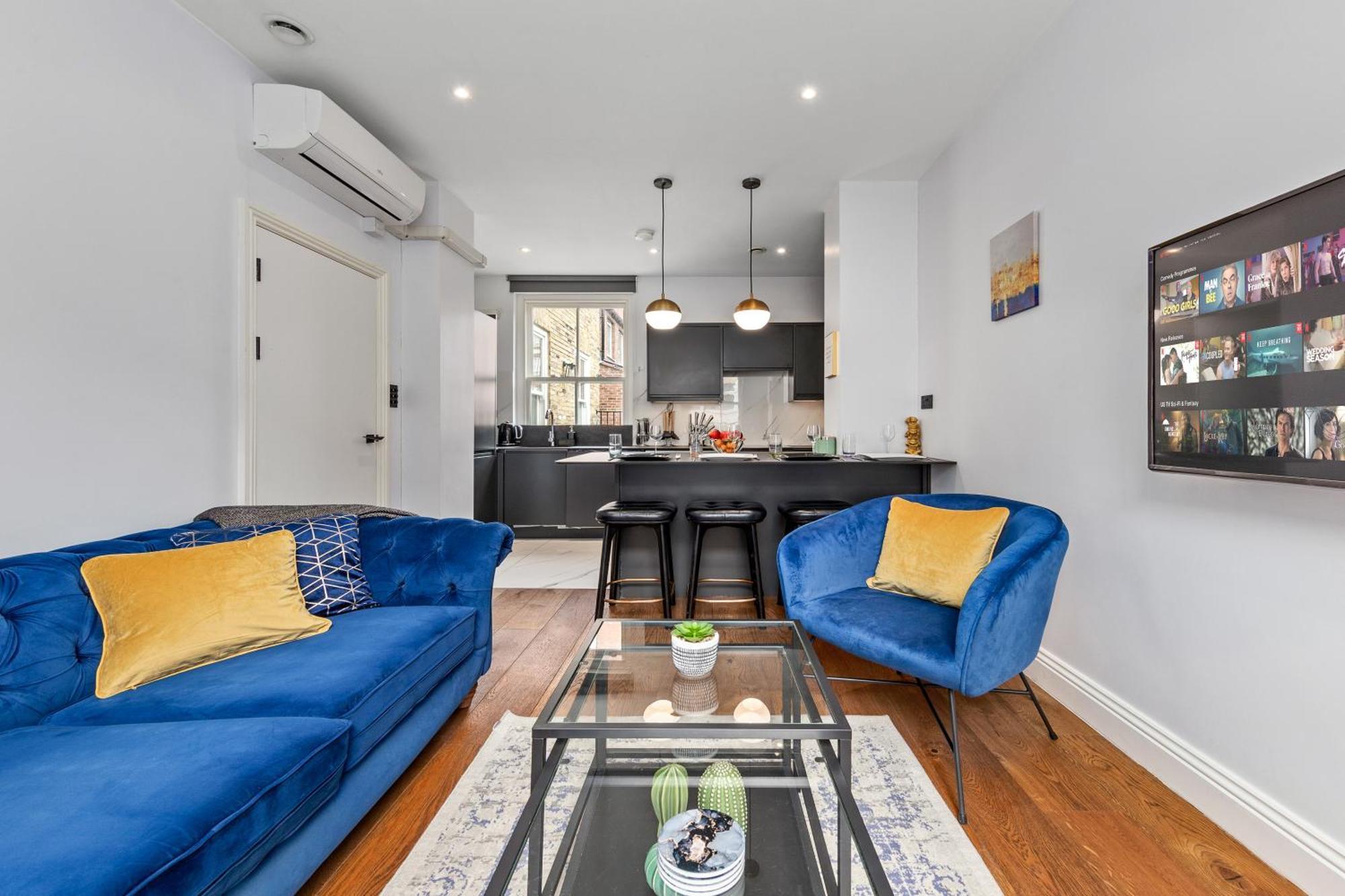 Stylish 2 Bedroom Apartment In Westminster Sleeps 5 With Ac Лондон Экстерьер фото