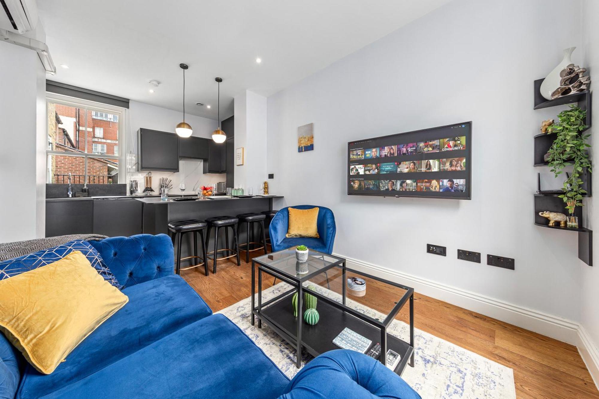 Stylish 2 Bedroom Apartment In Westminster Sleeps 5 With Ac Лондон Экстерьер фото
