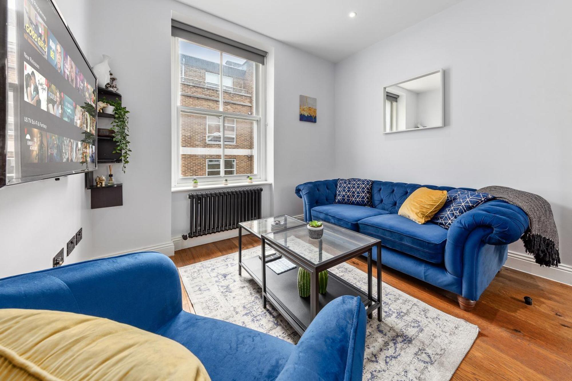 Stylish 2 Bedroom Apartment In Westminster Sleeps 5 With Ac Лондон Экстерьер фото